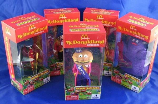 McDonalds MCDONALDLAND Set Grimace Captain Crook Mayor McCheese 