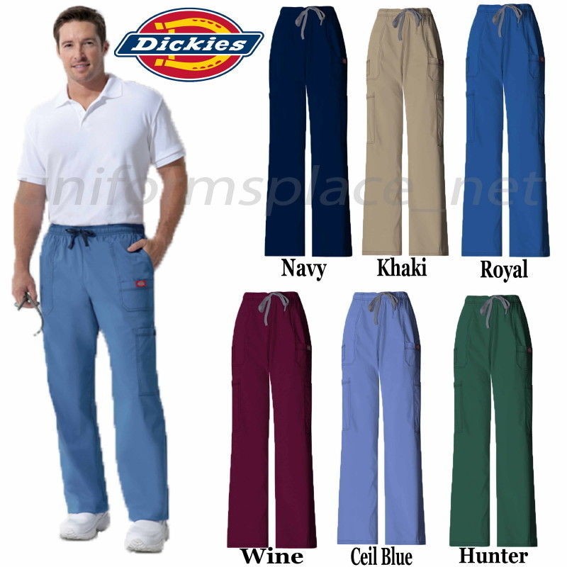 Dickies Pants MEDICAL SCRUB Youtility Mens Pant 81003 Cargo Pockets 