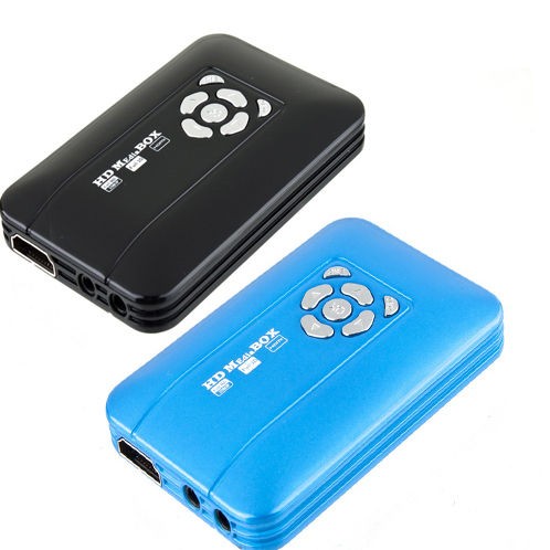   Full HD USB HDMI SD/MMC 3D TV Movie Media Player Box+Remote Control