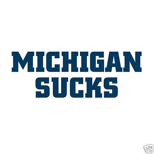 PENN STATE MICHIGAN SUCKS RIVALRY TSHIRT BIG 10 COLLEGE