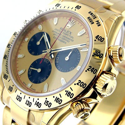 UNWORN MENS ROLEX 18K YELLOW GOLD DAYTONA CHAMPAGNE PAUL NEWMAN 116528