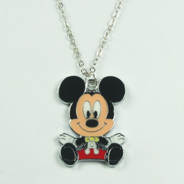 Disney Baby Mickey Mouse Metal Pendant Necklace Birthday Party Boys 