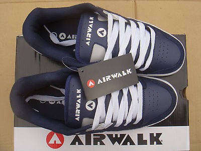 MENS AIRWALK VIVA SKATE TRAINERS LACE GREY BLACK WHITE SIZE 10 UK NEW 