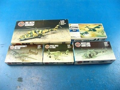 C4 LOT 1/72 Plastic Model Airplane Heli AIRFIX Hasegawa Cessna LYNX 