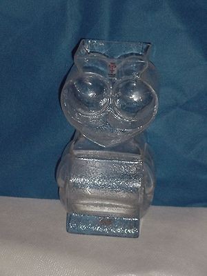 Lars Hellsten Skruf Owl Vase Mid Century Modern S