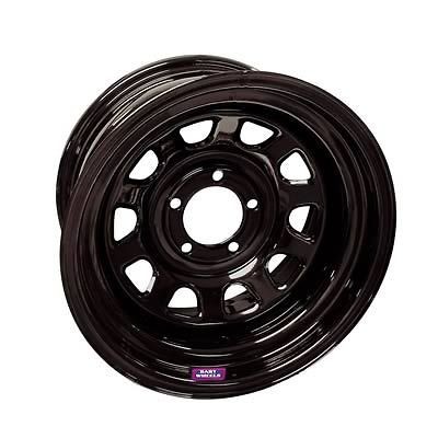 Bart Wheels D Trucker Black Steel Wheel 15x10 5x5.5 BC