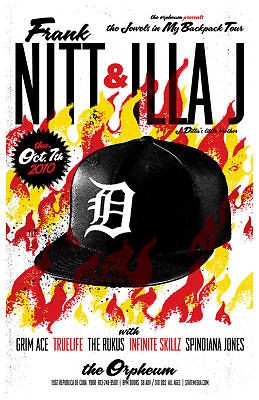 Frank Nitt & Illa J Original Concert Poster * J Dilla