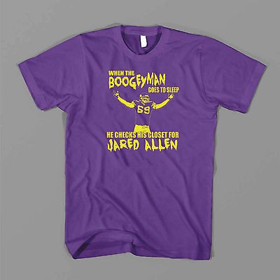 BOOGEYMAN JARED ALLEN MINNESOTA VIKINGS JERSEY #69 FOOTBALL TEE Funny 