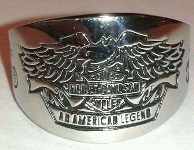 STAINLESS STEEL HARLEY DAVIDSON RING New Free Gift Box