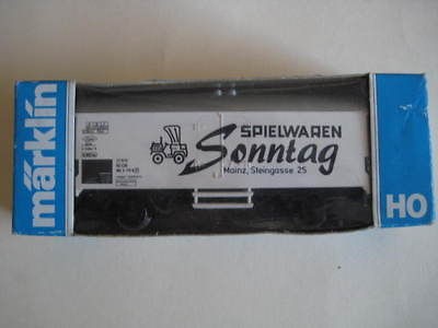 Marklin HO Mainz Sonntag Spielwaren Box Car in its original box   LNIB