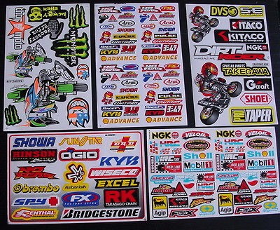   Stickers Motocross boys girls Cut Great for Scooter Bike Car VAN B#A