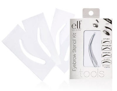 Elf eye brow stencil kit + liquid lipstick in perfect pink