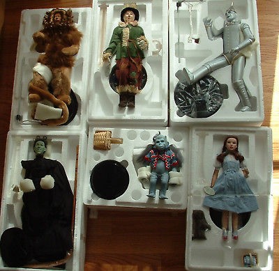 WIZARD OF OZ DOLL SET 6 TIMELESS MONKEY LION WITCH DOROTHY SCARECROW 