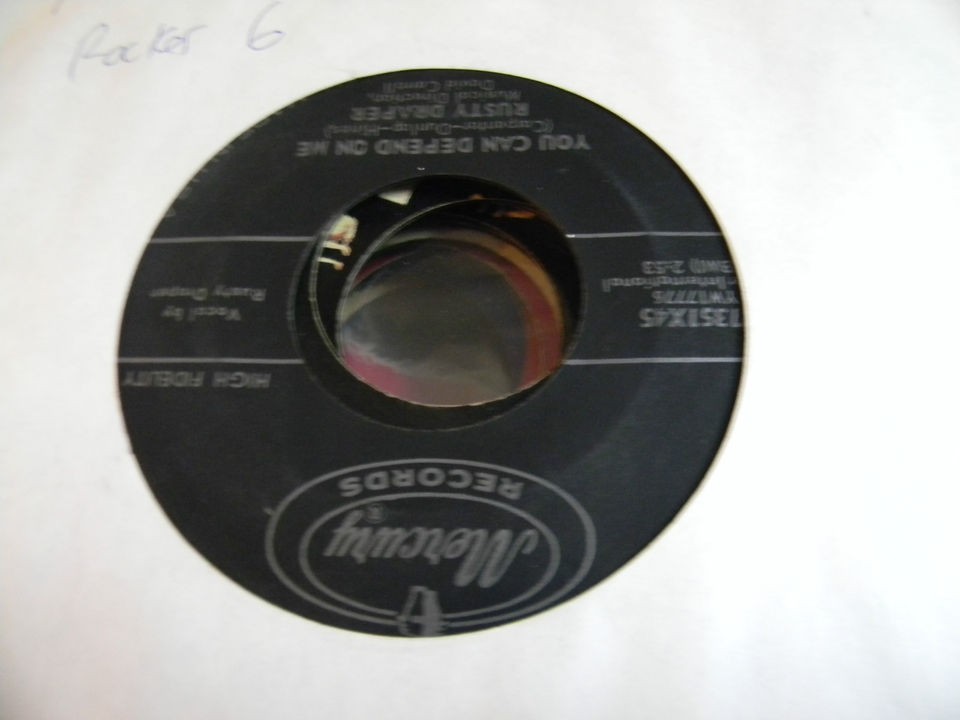 Rusty Draper 45 You Can Depend on Me/Hip Monkey Mercury 71351 Rocker