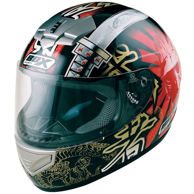   BX 1 SAMURAI JAPANESE FULL FACE MOTORBIKE MOTORCYCLE HELMET GHOSTBIKES