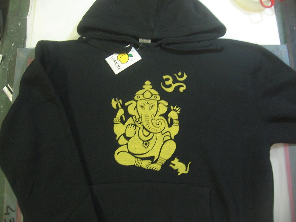 GANESH HOODIE/SWEATSH​IRT/FELPA/S XX​L/dance/goa/ib​iza/india 