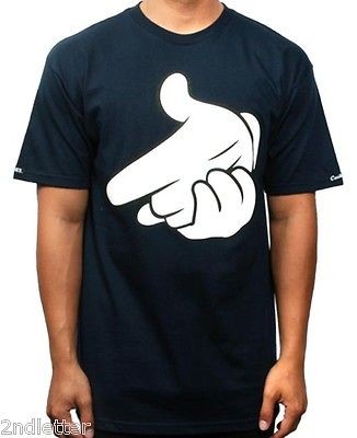 Crooks and Castles Navy Blue Air Guns T shirt New In Bag MEDIUM