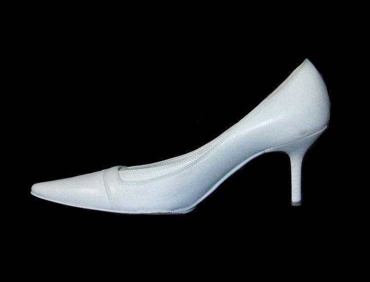 NARCISO RODRIGUEZ SUPER LUXE BONE KIDSKIN PUMPS~7/6.5