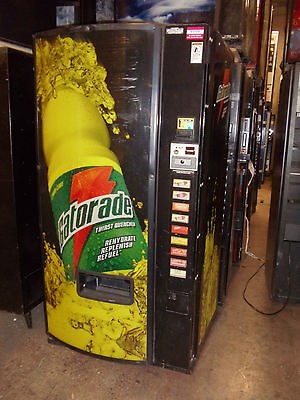 Dixie Narco 501E soda machine with Gatorade front