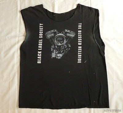   LABEL SOCIETY Vintage CONCERT SHIRT 2000s Tour T Biker Harley Look