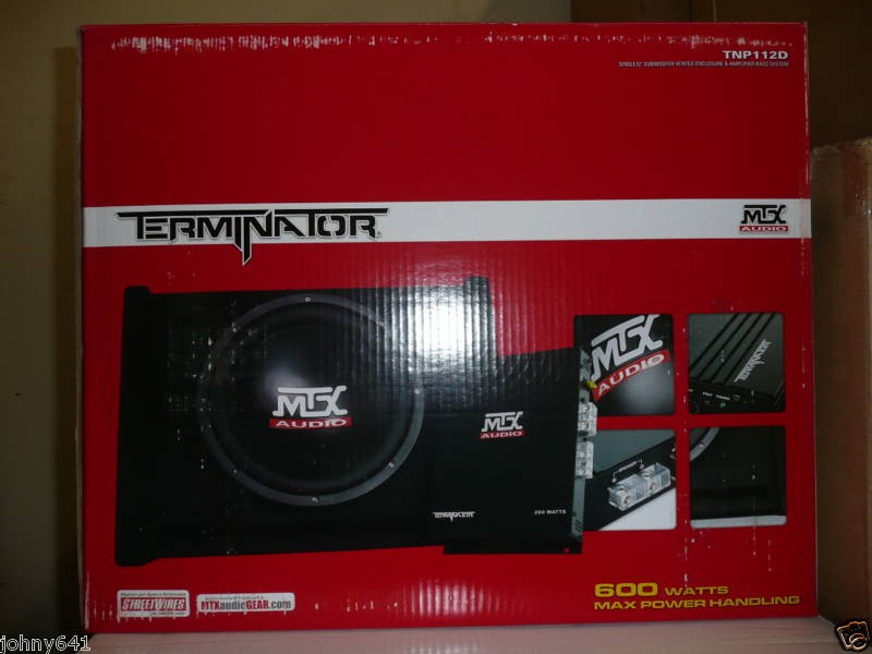 NEW MTX TERMINATOR TNP112D 12 SUBWOOFER 200W AMPLIFIER