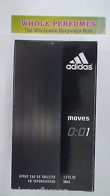 ADIDAS MOVES 001 MEN 1.7 OZ / 50 ML EAU DE TOILETTE EDT SPRAY NEW IN 