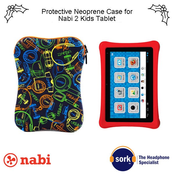   Nabi Padded Neoprene Zipped Case Also for iPad Tablet Netbook Innotab