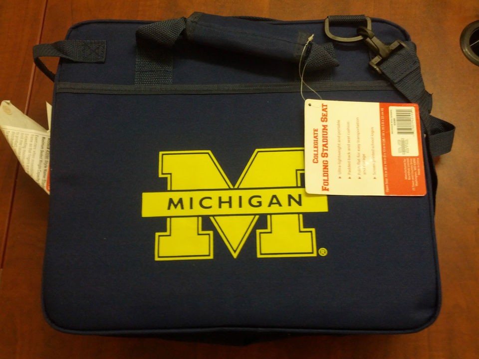 Official Collegiate Folding Stadium Seat   Michigan Wolverines