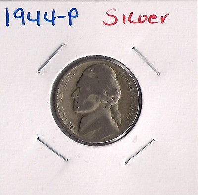 1944 P 35% SILVER JEFFERSON NICKEL ~I HAVE ALL 1940 1949 P D S NICKELS