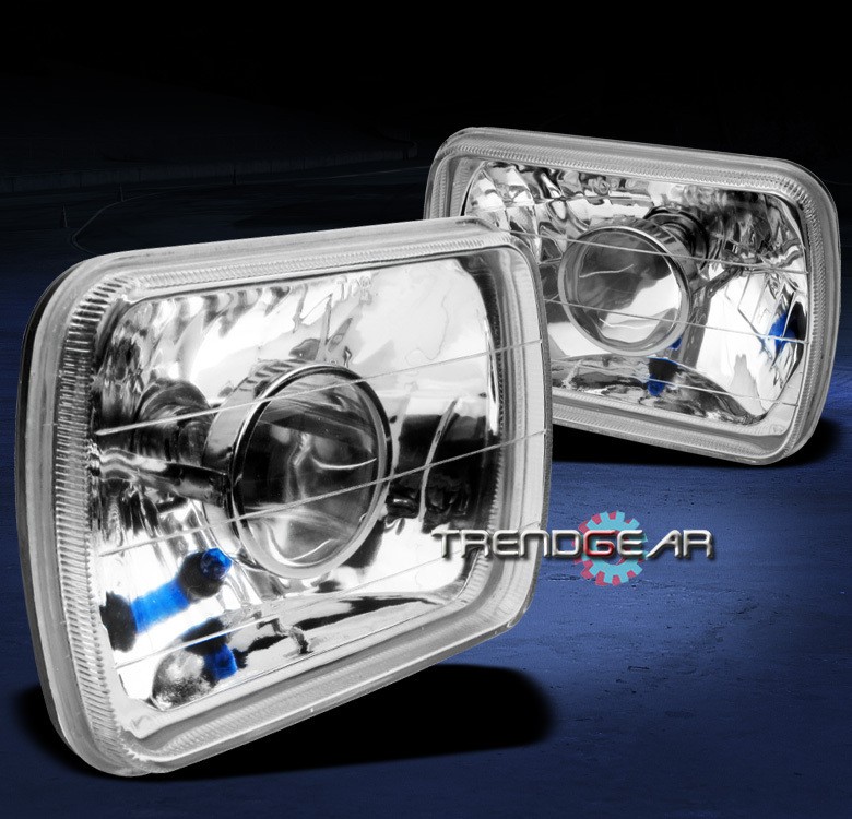 7X6 PROJECTOR HEADLIGHT CLEAR NISSAN PICKUP 200SX 240SX 300ZX HONDA 