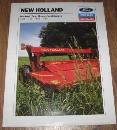 New Holland 408 411 412 415 Discbine Mower Conditioner Dealer Showroom 