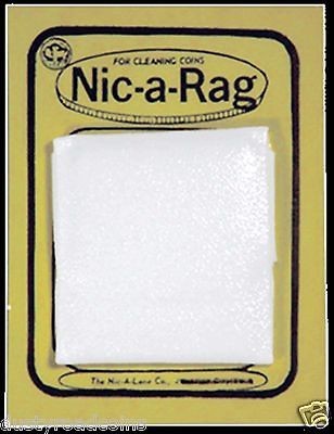Nic A Rag (80 +sq. in cloth) soft cloth for drying your cleaned coins 