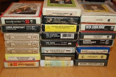 Lot 22 8 Track Tapes Elvis Four Seasons Joan Baez Neil Diamond Peter 