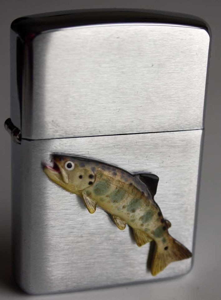 ZIPPO RAINBOW TROUT JAPAN RELEASE ARMOR CASE RARE 2006