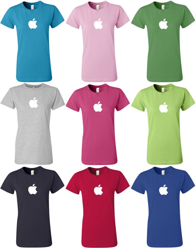 APPLE T shirt Computer GEEK shirt Mac cool WOMENS Tee