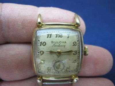 Vintage 1951 BULOVA EXCELLENCY Men Wrist WATCH 10K GF