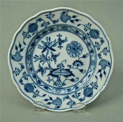   Blue Onion Mark Small Bread Butter Plate 1815 Mark Swords Antique