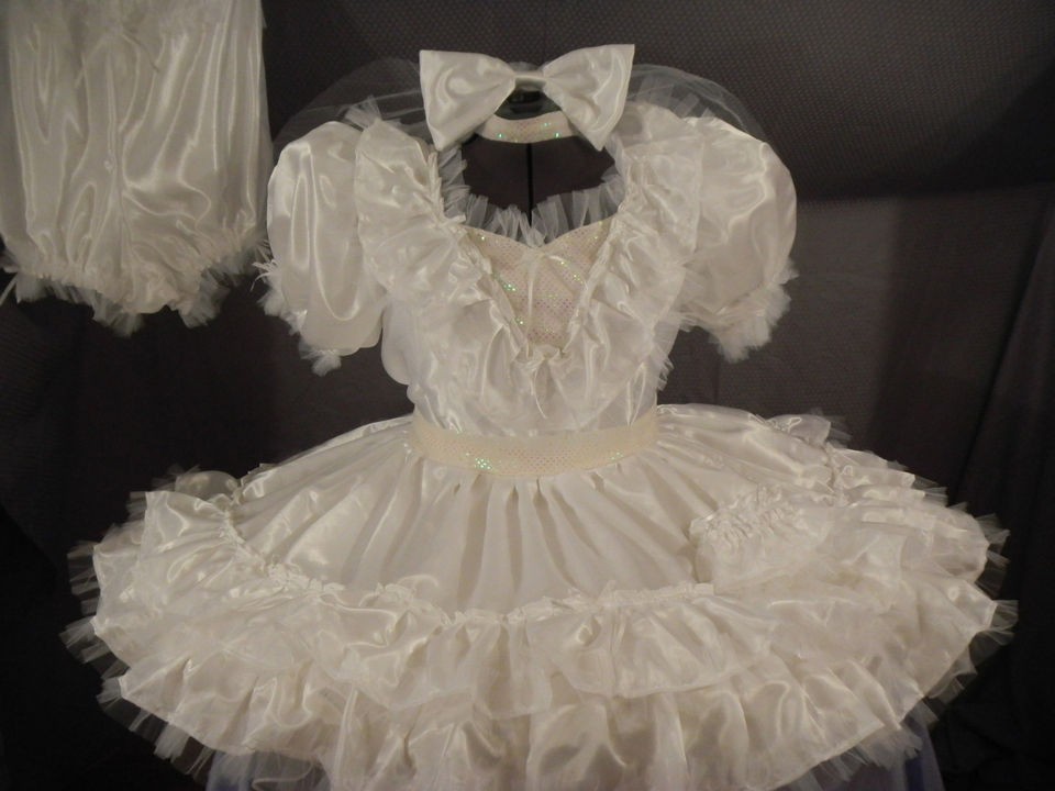 NEW~ADULT BABY SISSY DRESS UP~MizzGlamour​~ BRIDAL MIZZ~