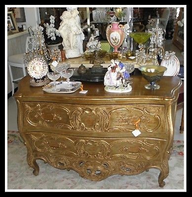 Spectacular Carved Italian Designer Bombay Commode NR