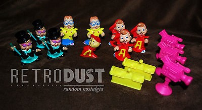 Alvin and the Chipmunks Toy Figures Lot (1990, Pop Stars, Music 