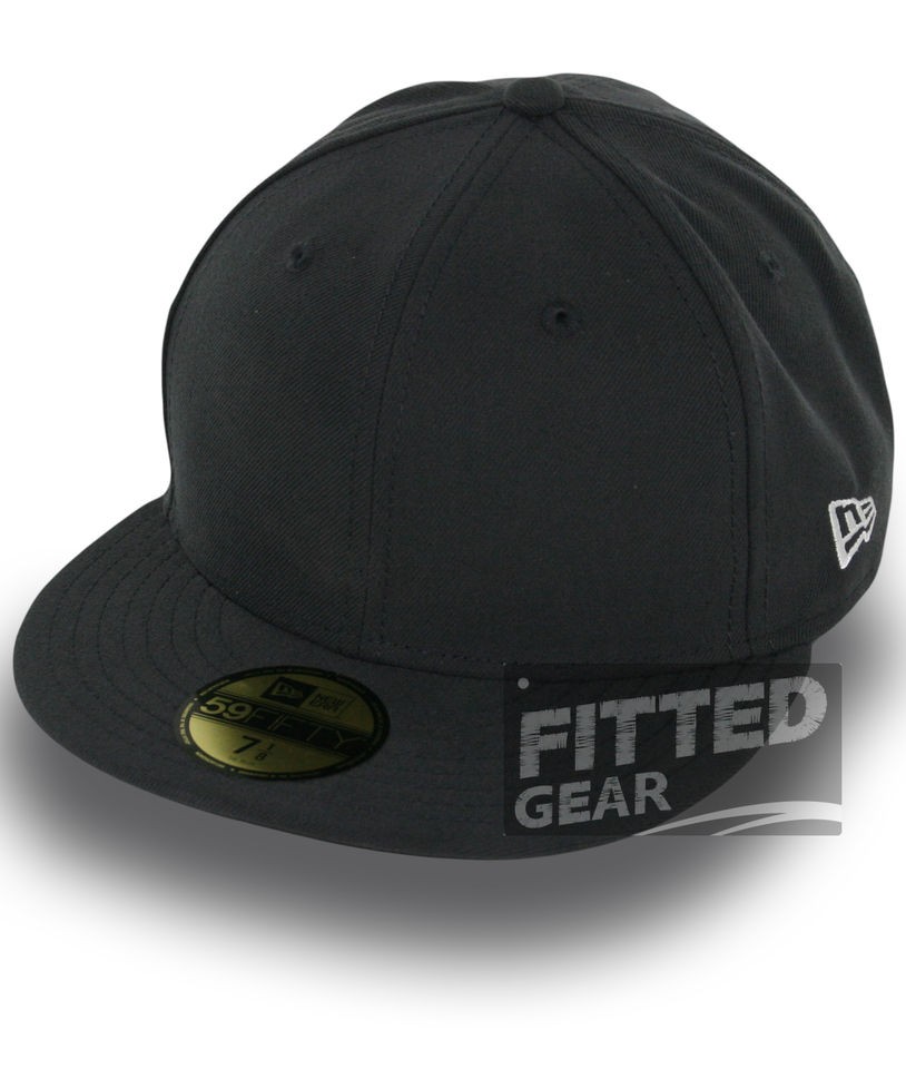 NEW ERA Plain BLANK GRAPHITE Grey Original 59Fifty Fitted Baseball 