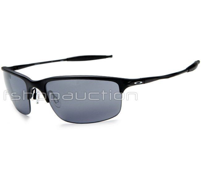 Oakley 12 952 Half Wire 2.0 POLARIZED Matte Black Iridium Mens Boys 