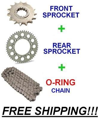 Kawasaki EX 650 Ninja 650 R 10 11 Sprockets & O RING Chain Kit