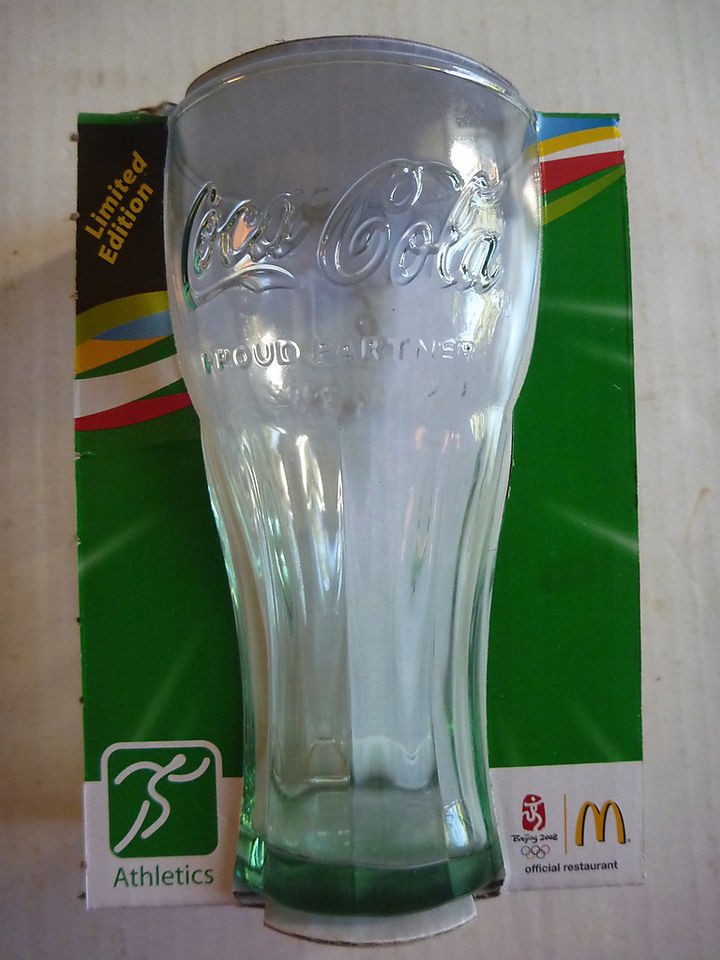   COKE McDonalds COLLECTOR GLASS Beijing 2008 Olympics ATHLETICS New