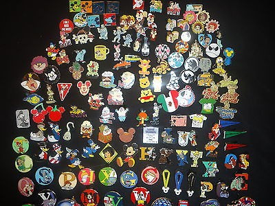 Disney 25 Pin Lot. USA seller. No duplicates. HM, Cast and Rack.