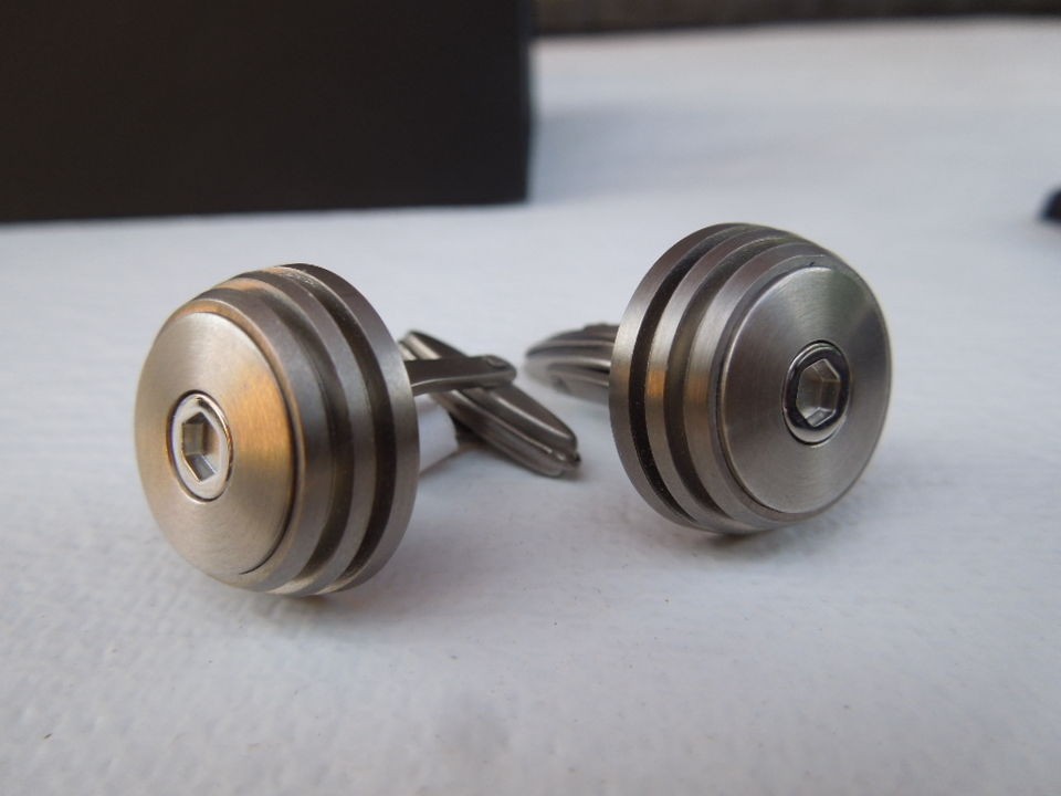 CUFFLINKS PORSCHE DESIGN TITANIUM GRAY   1050764