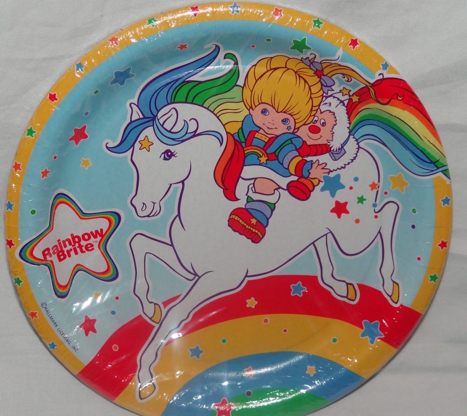 NEW RAINBOW BRITE DINNER LUNCHEON PLATES PARTY SUPPLIES