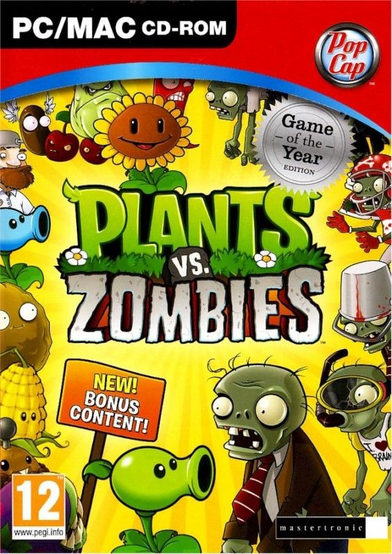 PLANTS VS. ZOMBIES   GAME OF THE YEAR ED PC GAME WINDOWS 2000 XP VISTA