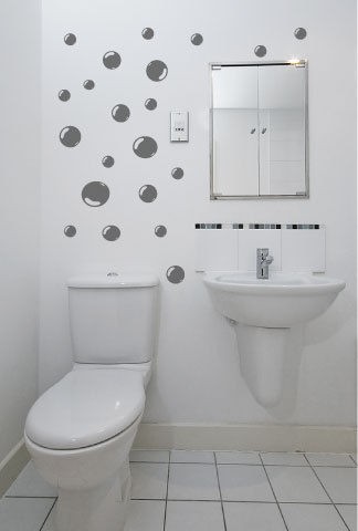 orange bathroom set