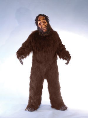 Brown Sasquatch Bigfoot Costume Movie Halloween Party OS One Size